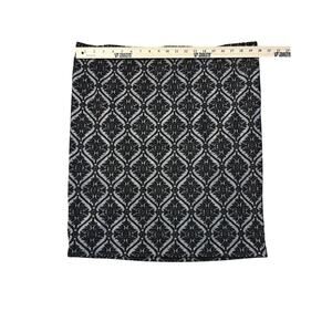 Apartment 9 Brocade Pattern Black Pull On Skirt XL